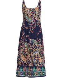 Etro - Patterned Sleeveless Dress - Lyst