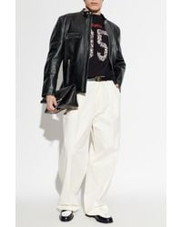 DSquared² - Leather Jacket With Pockets - Lyst