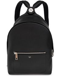 Fendi - Leather Backpack With Logo - Lyst