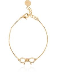 Ferragamo - Bracelet With A Charm Featuring Shimmering Crystals - Lyst