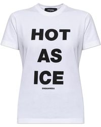 DSquared² - Cotton T-Shirt With Print - Lyst
