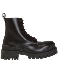 Balenciaga - 'Strike' Leather Boots - Lyst