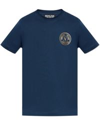 Versace Jeans Couture - T-Shirt With Printed Logo - Lyst