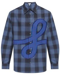 Loewe - Checked Pattern Shirt - Lyst