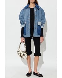 Ganni - Denim Jacket With 'Vintage' Effect - Lyst