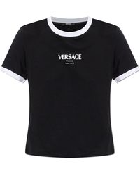 Versace - Top With Print - Lyst
