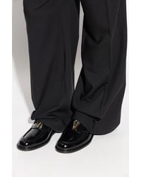 Versace - Leather "Loafers" Shoes - Lyst