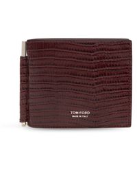 Tom Ford - Leather Wallet With A Money Clip - Lyst