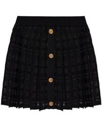 Balmain - Pleated Skirt - Lyst