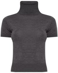 DSquared² - Wool Turtleneck With Short Sleeves - Lyst