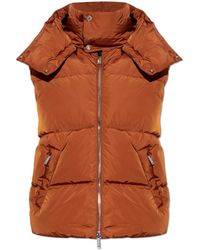 DSquared² - Quilted Vest With Detachable Hood - Lyst