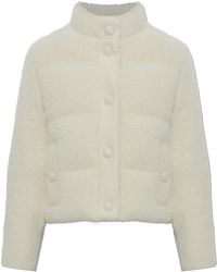 Moncler - Down Jacket With Logo Patch - Lyst