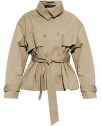 ROTATE BIRGER CHRISTENSEN - Short Oversize Trench Coat - Lyst