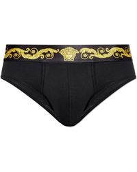 Versace - Briefs With Logo - Lyst