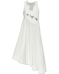 elegantly fab off shoulder maxi dress Charly Olive Matte Satin Bandeau Maxi Dress With Scarf-Detail – Club L  London