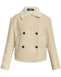 Jacquemus - Double-Breasted Shearling Coat - Lyst