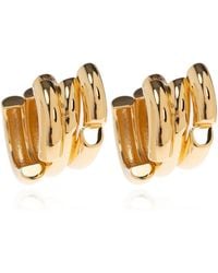 Balenciaga - Earrings With Engraved Logo - Lyst