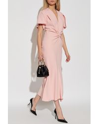 Victoria Beckham - Dress With A V-Neckline - Lyst
