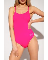EA7 - One-Piece Swimsuit With Logo - Lyst