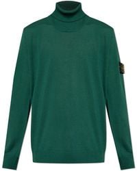 Stone Island - Turtleneck With Logo, - Lyst