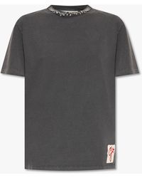 Golden Goose - T-Shirt With Shimmering Appliqués - Lyst