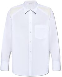 JW Anderson - Shirt With Satin Inserts - Lyst