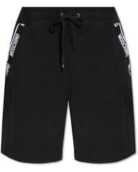 Moschino - Cotton Shorts With Logo, - Lyst