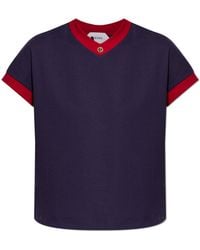 Versace - V-Neck T-Shirt - Lyst