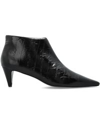 Black Suede Studio - 'Kora' Heeled Ankle Boots - Lyst