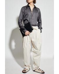 Dolce & Gabbana - Silk Shirt With Monogram - Lyst