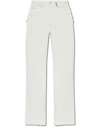 McQueen - Jeans With Vintage Effect - Lyst