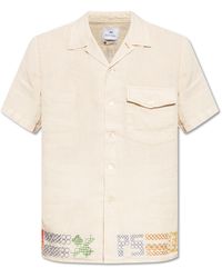 Paul Smith - Linen Shirt With Short Sleeves - Lyst