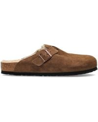 Birkenstock - Boston Vl/Shearling Mules - Lyst