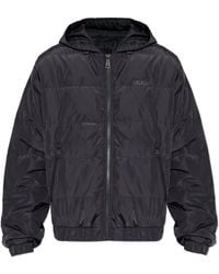 Versace Jeans Couture - Insulated Jacket With Hood - Lyst
