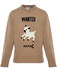 Moschino - Embroidered Wool Jumper - Lyst