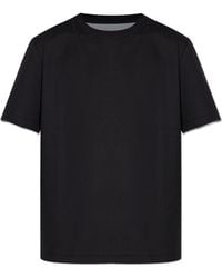 Lanvin - T-Shirt With Embroidered Logo - Lyst