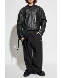 Balenciaga - Trousers With Logo - Lyst
