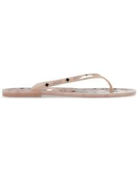 MCM - Rubber Thong Flip-Flops With Logo - Lyst