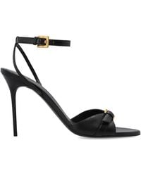 Balmain - "Anthem" Leather Heeled Sandals - Lyst