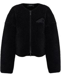 DSquared² - Fleece Jacket With Logo - Lyst