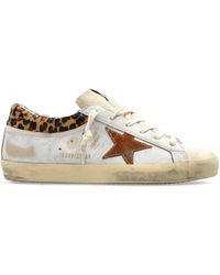 Golden Goose - Super Star With List Sports Shoes - Lyst