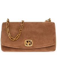 MICHAEL Michael Kors - Suede Shoulder Bag 'Baryant' - Lyst