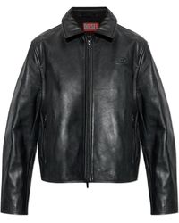 DIESEL - Leather Jacket 'L-Amar-Fem-S2' - Lyst