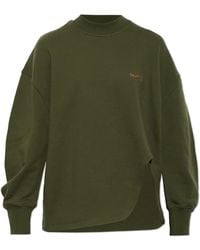 The Attico - 'Oversize' T-Shirt With A Slit - Lyst