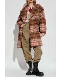 Moschino - Checked Coat - Lyst