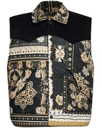 Isabel Marant - Reversible Vest Made Of Mixed Materials 'Glen' - Lyst