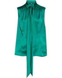 Versace - Top With Decorative Tie - Lyst