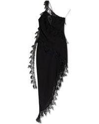 Blumarine - Dress With Lace Inserts - Lyst