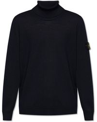 Stone Island - Wool Turtleneck - Lyst
