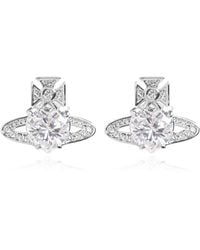 Vivienne Westwood - Earrings With Shimmering Crystals - Lyst